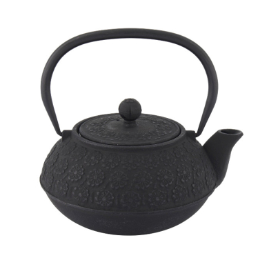 TDS, WY Teekanne aus Gusseisen, Sakura YH, Schwarz, 0,9 L, Art-Nr. 34147