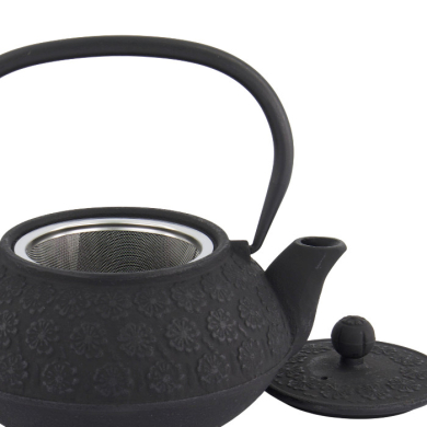 TDS, WY Teekanne aus Gusseisen, Sakura YH, Schwarz, 0,9 L, Art-Nr. 34147