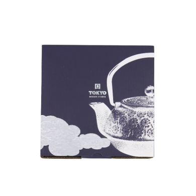 TDS, WY Teekanne aus Gusseisen, Sakura YH, Blau, 0,9 L, Art-Nr. 34148