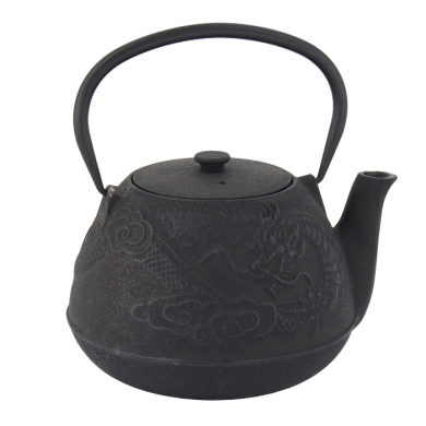TDS, WY Teekanne aus Gusseisen, Dragon RH, Schwarz, 1,2 L, Art-Nr. 34149