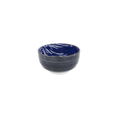 Tayo Bowl Hokusai Fuji White/Blue, Porcelain, Ø 12.6 × 7 cm, 350 ml, Item No. 34159