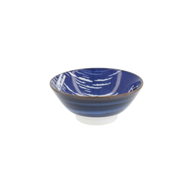 Ramenschale Hokusai Fuji Weiß/Blau, Porzellan, Ø 17 × 8 cm, Art.-Nr. 34160