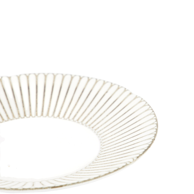 TDS, Deep Plate, Kosai White, Ø 22 x 4 cm, Item No. 34228