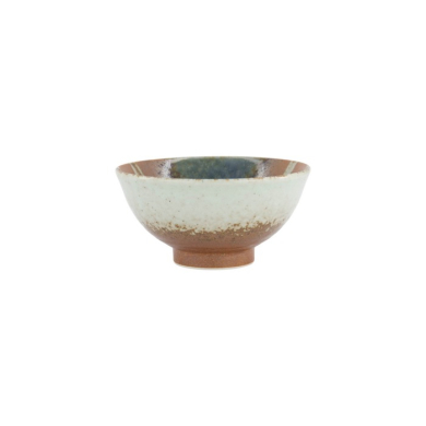 Rice Bowl with Rim Suisho Aka-cha Brown, Porcelain, Ø 16 × 8 cm, 600 ml, Item No. 34253