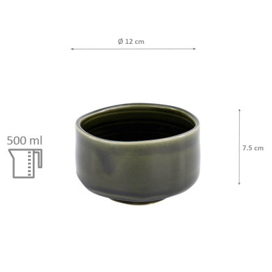 TDS, Matcha Schale, Oribe Green, Ø12x7,5cm 500ml, Art.-Nr. 34258