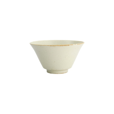 Rice Bowl Umizuna Beige, Porcelain, Ø 16.8 × 9.3 cm, Item No. 34291