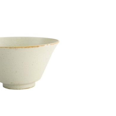 Rice Bowl Umizuna Beige, Porcelain, Ø 16.8 × 9.3 cm, Item No. 34291