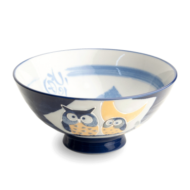 EDO Japan, Schale, Blue Owl, Ø 14 x 6,5 cm, Art.-Nr. 6041265