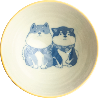 EDO Japan, Schale, Cat and Dog, Beige, Ø 14 x 6,5 cm, Art.-Nr. 6041267