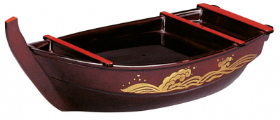 45x18cm ABS Lacquerware Sushi Boat at g-HoReCa 