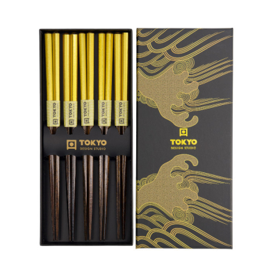 TDS, Chopstick Set, Kitchenware, 5 pair, 22,5 cm, Item No. 4496