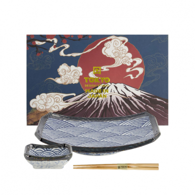 3tlg Aisai Seigaiha Sushi set bei g-HoReCa (Bild 1 von 3)