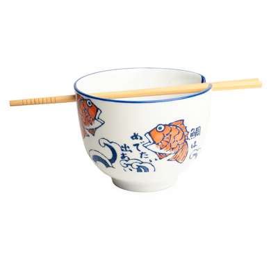 Soba bowl Blue Ø 14 cm | H8 cm Edo Japan at g-HoReCa