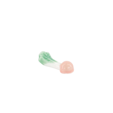 TDS, Chopstick Rest, Veggie Radish Green/Pink, Item No. 617157