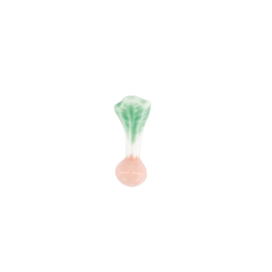 TDS, Chopstick Rest, Veggie Radish Green/Pink, Item No. 617157