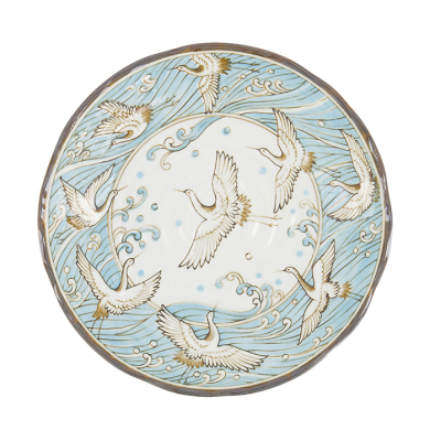 TDS, Plate, Crane Light Blue, Ø 22x4cm, Item No. 617348