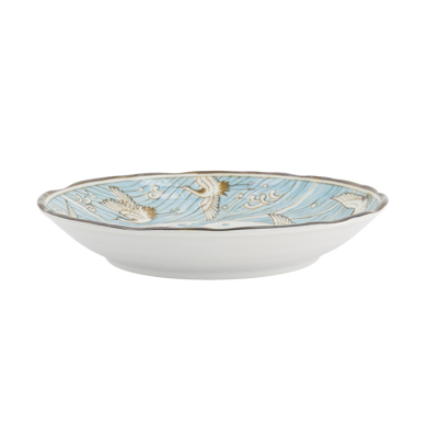 TDS, Plate, Crane Light Blue, Ø 22x4cm, Item No. 617348