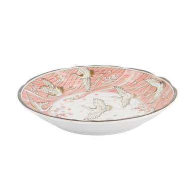 TDS, Plate, Crane Pink, Ø 22x4cm, Item No. 617355