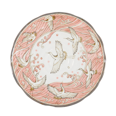 TDS, Plate, Crane Pink, Ø 22x4cm, Item No. 617355