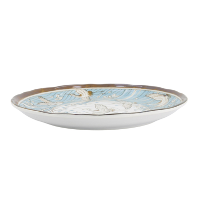 TDS, Plate, Crane Light Blue, Ø 24.7x3cm, Item No. 617362