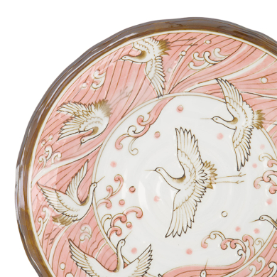 TDS, Plate, Crane Pink, Ø 24.7x3cm, Item No. 617379
