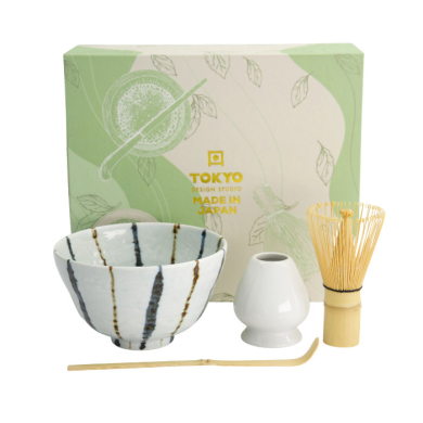 TDS, Matcha Bowl Giftset , 4-piece set, 13 x 8 cm, Tokusa, Item No. 617386