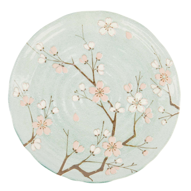 TDS, Plate, Fujisakura, Ø 24.7 x 3 cm, Green - Item No. 617515