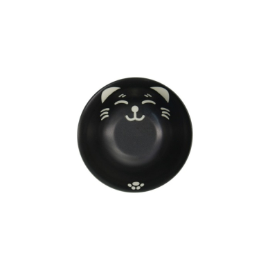 Bowl Kawaii Cat Neko Black, Porcelain, Ø 15 × 7 cm, 500 ml, Item No. 617584