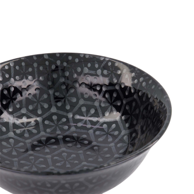 TDS, Ramenschale, Kuromonyo Hana Kikko, Schwarz, Ø 20,5x8cm, 1200 ml- Art Nr. 617959