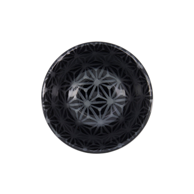 TDS, Tayo Bowl, Kuromonyo Asanoha, Black, Ø 15x7cm 550ml, Item No. 617973