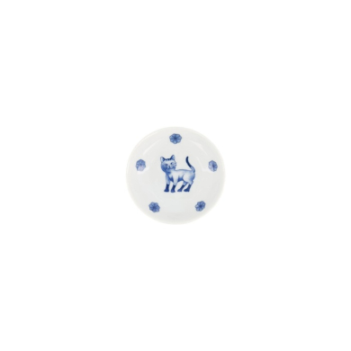 Saucenschale Kawaii Hananeko Cat Blau, Porzellan, Ø 9,8 × 2,5 cm, Art.-Nr. 618000
