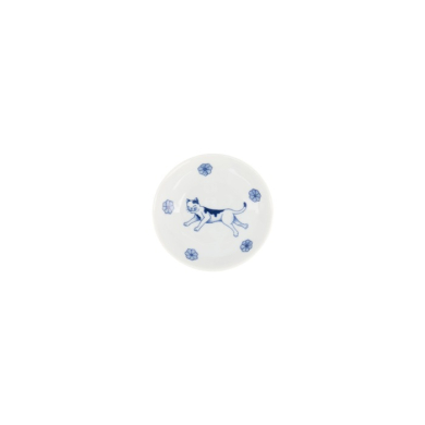 Saucenschale Kawaii Hananeko Cat Blau, Porzellan, Ø 9,8 × 2,5 cm, Art.-Nr. 618017