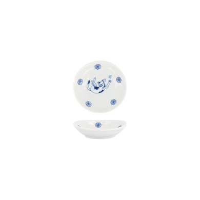 Tokyo Design Studio Saucenschale Kawaii Hananeko Cat Blau, Porzellan, Ø 9,8 × 2,5 cm