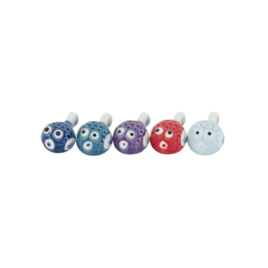 Chopstick Rest Set Kawaii Fugu Multicoloured, 5 pcs, Porcelain, Item No. 618048