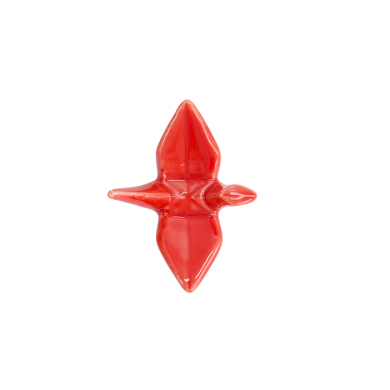 TDS, Chopsticks Rest, Crane, Red, 5 x 5.5 x 3 cm, Item No. 7349