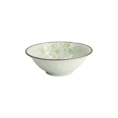 Noodle Bowl Green Cosmos Green, Stoneware, Ø 20 × 7 cm, 750 ml, Item No. 7810