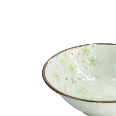 Noodle Bowl Green Cosmos Green, Stoneware, Ø 20 × 7 cm, 750 ml, Item No. 7810