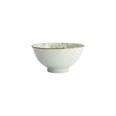 Rice Bowl Green Cosmos, Stoneware, Ø 16 × 8 cm, 600 ml, Item No. 7811