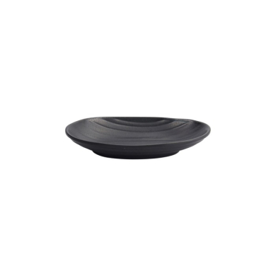 Rectangular Plate Zen Black, Melamine, 18.4 × 11.4 × 2.8 cm, Item No. 8021
