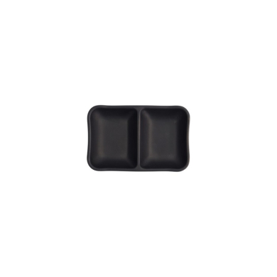 Saucenschale Schwarz, Melamin, 13 × 8,5 × 3 cm, Art.-Nr. 8026