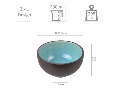 Glassy Turquoise Sushi Set bei g-HoReCa (Bild 3 von 7)