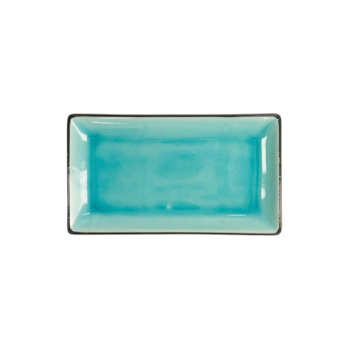 Sushi-Platte Glassy Turquoise, 21,5 × 12,7 cm, Art.-Nr. 8167
