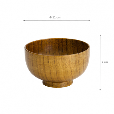 TDS, Woodenware Bowl, ABS Lacquerware, Ø 11 x 7 cm, Item No. 8256