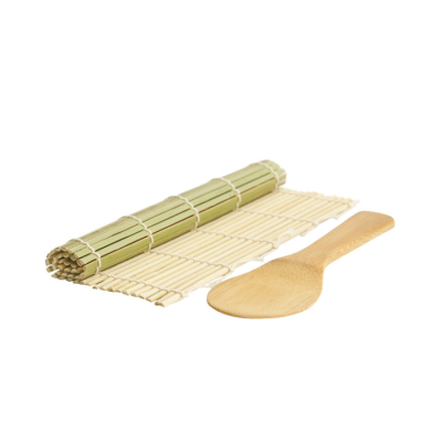 TDS, Sushi  Bambusmatte mit Reis-Spatel Shimoji, Kitchenware, 24 cm x 24 cm, Art.-Nr. 8318