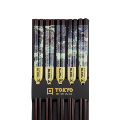 TDS, Chopstick Set of 5, Brown, Item No. 8447