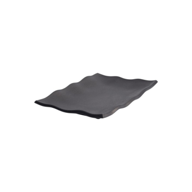Servierplatte Zen Schwarz, Melamin, 22,5 × 15 × 2,3 cm, Art.-Nr. 8554