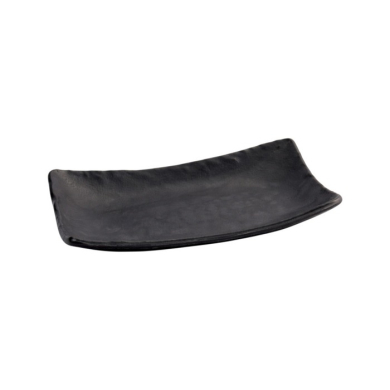 Sushi-Platte Zen Schwarz, Melamin, 26,4 × 16,5 × 4,5 cm, Art.-Nr. 8557
