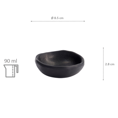 TDS, Sauce Bowl, Melamine, Ø 8.5x2.8cm, 90ml, Item No. 8563