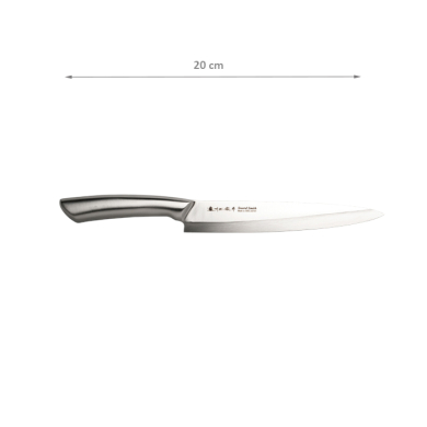 Stainless Steel Cooking Knife Sashimi 210mm Hammered Style at g-HoReCa (picture 2 of 5)