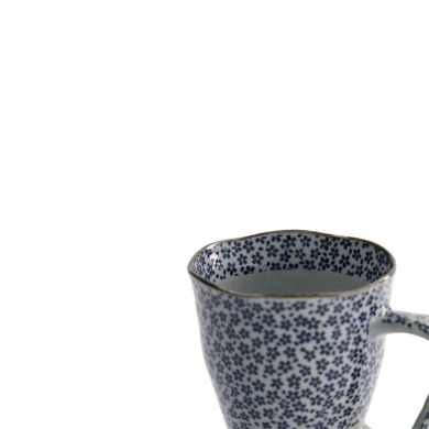Mug Sakura Blue, Stoneware, Ø 9 × 11 cm, 400 ml, Item No. 8871